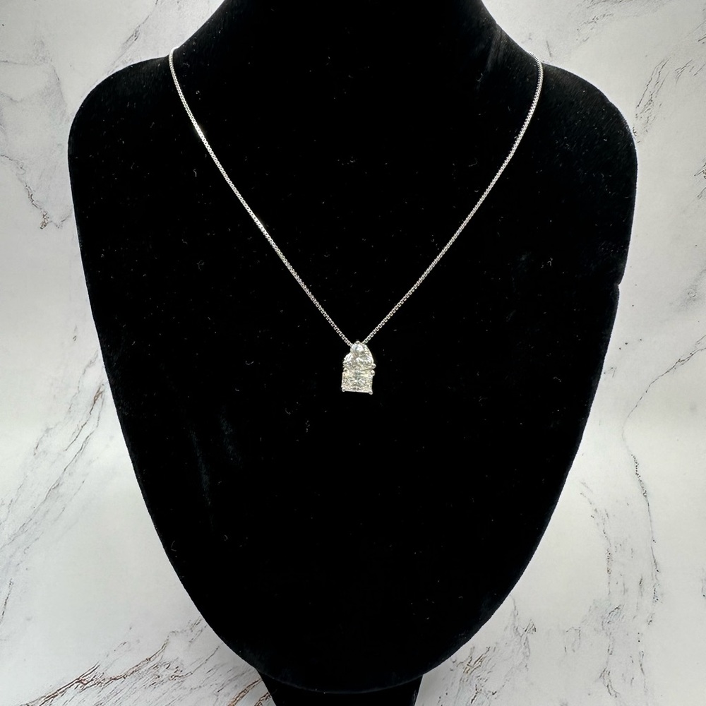 2.0 ctw Heart & Radiant Moissanite Necklace